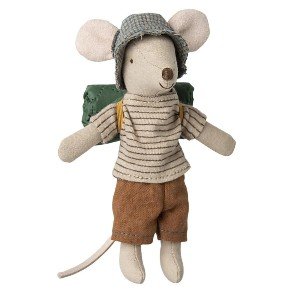 MAILEG Thin Stripes Big Brother Hiker Mouse
