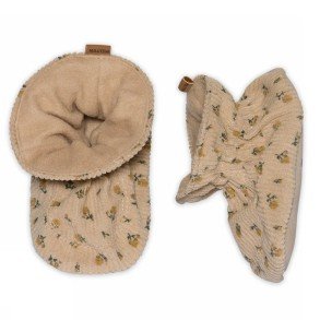 MELTON Beige Blomster Futter