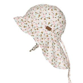 MELTON Brown Flower Sommer Hat