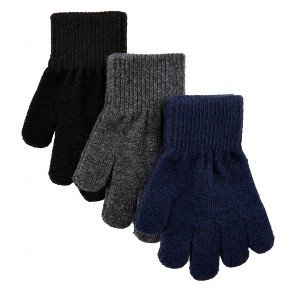 MIKK-LINE Blue Nights Antrazite 3 Pak Uld Handsker