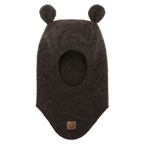 MIKK-LINE Dark Brown Melange Bamse Elefanthue