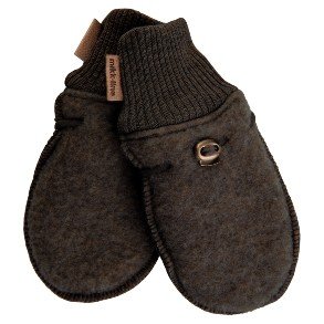 MIKK-LINE Dark Brown Melange Uld Luffer