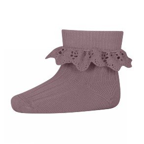 MP Dark Purple Dove Lace Uld Strmper