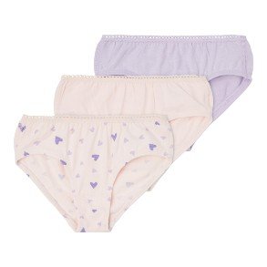 NAME IT Barely Pink Heart 3 Pak Underwear