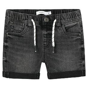 NAME IT Black Denim Ryan Shorts