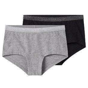 NAME IT Black Grey 2 Pak Hipster