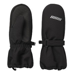 NAME IT Black Snow Wool Mittens