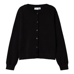 NAME IT Black Valane Strik Cardigan