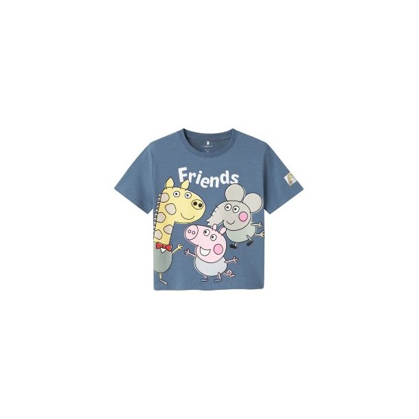 NAME IT Bleached Denim Amma Peppa Pig T Shirt