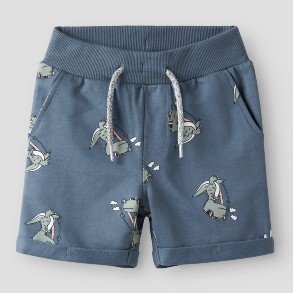 NAME IT Blue Mirrage Dino Shorts