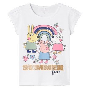 NAME IT Bright White Farbina Peppa T Shirt