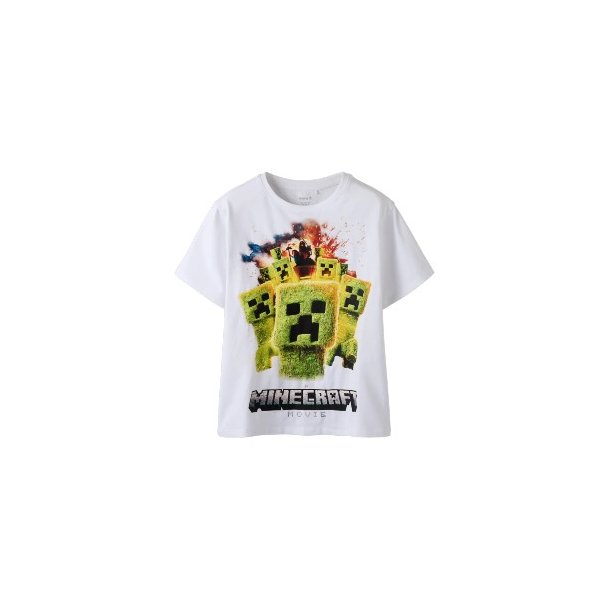 NAME IT Bright White Moja Minecraft T Shirt