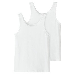 NAME IT Bright White Fuu 2 Pak Tank Top