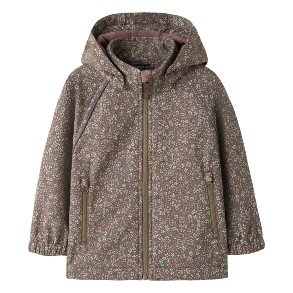 NAME IT Brown Lentil Flower Alfa Softshell Jakke