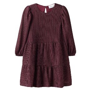 NAME IT Burgundy Silk Dress