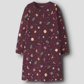 NAME IT Burgundy X Mas Night Dress