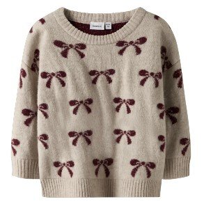 NAME IT Cement Senya Strik Bluse