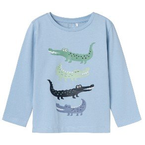 NAME IT Chambray Blue Yans Bluse