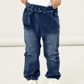 NAME IT Dark Blue Denim Bibi Pants