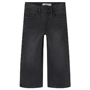 NAME IT Dark Grey Denim Rose Wide Jeans