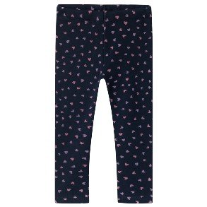NAME IT Dark Sapphire Heart Davina Fleece Leggings