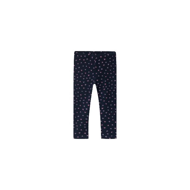 NAME IT Dark Sapphire Heart Davina Fleece Leggings