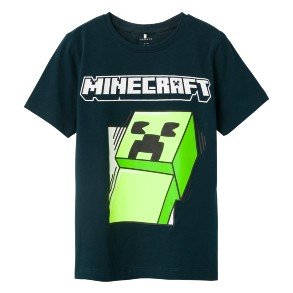 NAME IT Dark Sapphire Mobin Minecraft T Shirt