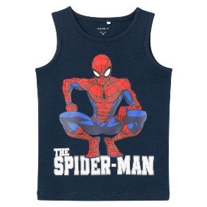 NAME IT Dark Sapphire Spiderman Tank Top
