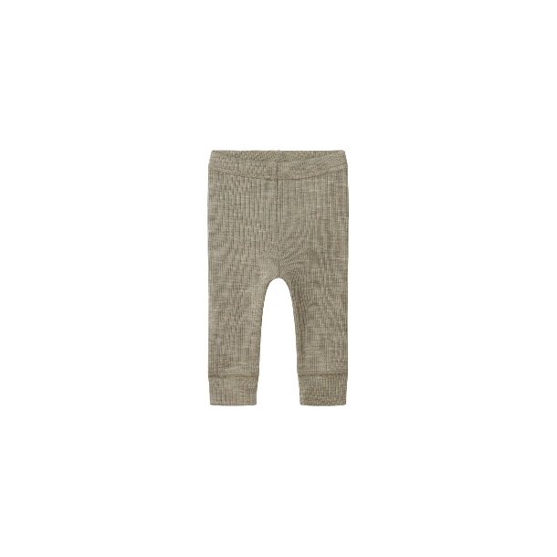 NAME IT Dried Sage Wax Wool Leggings
