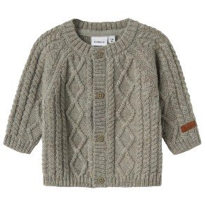 NAME IT Dried Sage Rilla Wool Cardigan