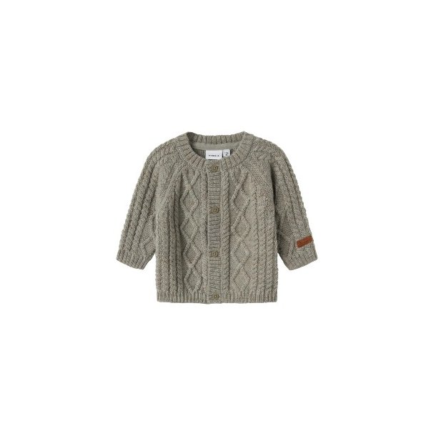 NAME IT Dried Sage Rilla Wool Cardigan