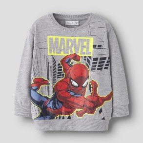 NAME IT Grey Melange Dion Bluse