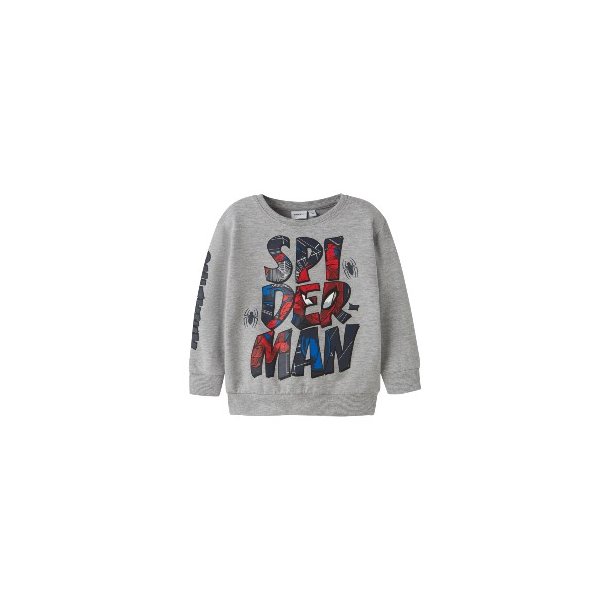 NAME IT Grey Melange Floyd Spider Bluse