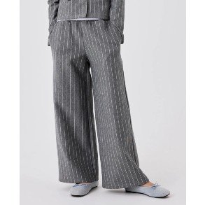 NAME IT Grey Melange Folaise Wide Pants