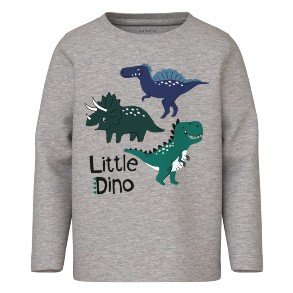 NAME IT Grey Melange Kel Bluse