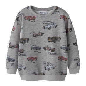 NAME IT Grey Melange Reiner Sweat Bluse