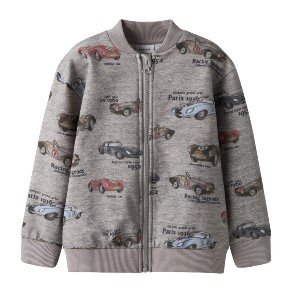 NAME IT Grey Melange Reiner Sweat Cardigan