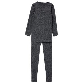 NAME IT Grey Melange Seamless Baselayer Set