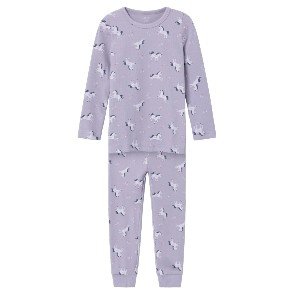 NAME IT Lavender Aura Unicorn Night Set