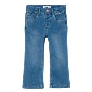 NAME IT Light Blue Bleached Denim Salli Bootcut Jeans
