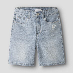 NAME IT Light Blue Frose Long Shorts