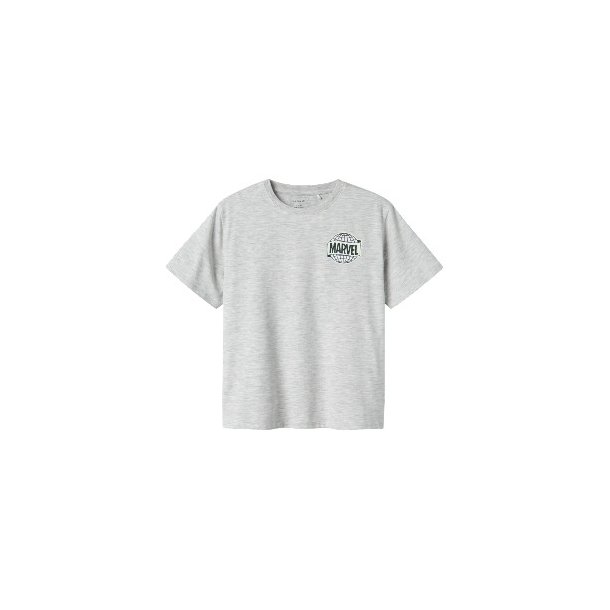 NAME IT Light Grey Melange Major T Shirt