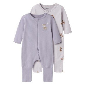 NAME IT Lilac Marble Deer Night Suit