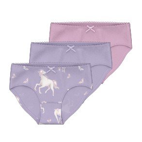 NAME IT Pastel Lilac Horse 3 Pak Briefs