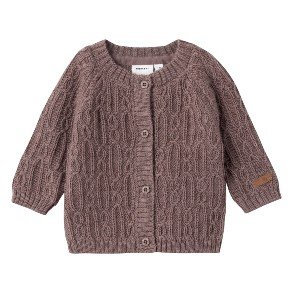 NAME IT Peppercorn Rilla Wool Knit Cardigan