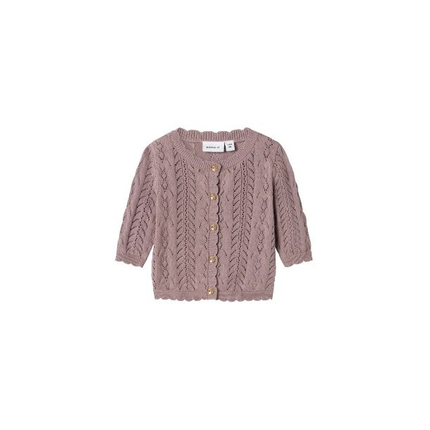 NAME IT Purple Dove Jollie Strik Cardigan