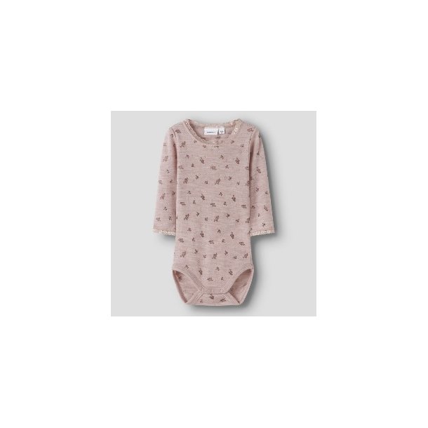 NAME IT Shadow Gray Small Flowers Wang Wool Body