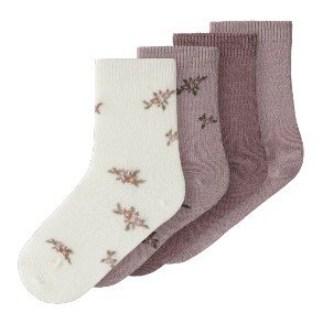 NAME IT Shadow Gray Wak Wool 4 Pack Socks