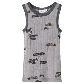 NAME IT Silver Filigree Wang Wool Undertrje