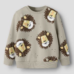 NAME IT Silver Lining All Over Print Saku Bluse